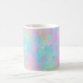 Abstraktes Retromuster geometrischer Formen in ros Kaffeetasse (Mittel)