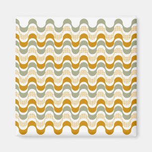 abstraktes Retromuster Magnet