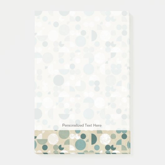 Abstraktes Retromuster Post-it Klebezettel (Vorderseite)