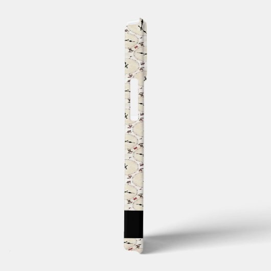 Abstraktes Retrouchmuster mit individuellem Namen Case-Mate iPhone Hülle (Rückseite / Rechts)