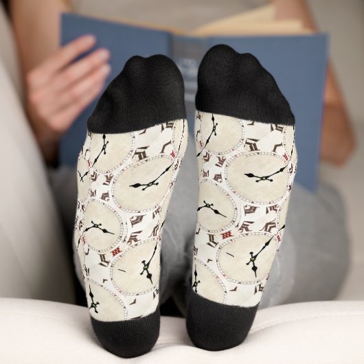 Abstraktes Retrouchmuster Socken (Unterseite)