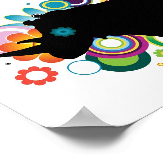 Abstraktes Rhino-Poster Poster (Ecke)