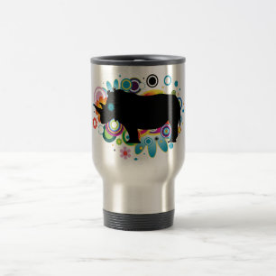 Abstraktes Rhino Reisen/ Tasse