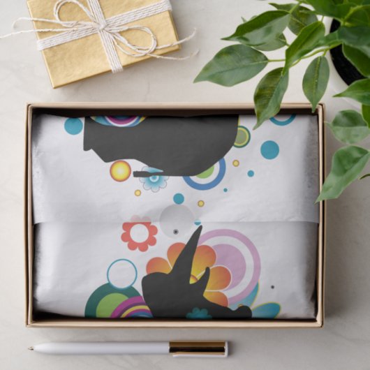 Abstraktes Rhino-Tissue-Papier Seidenpapier (Geschenk)