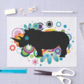 Abstraktes Rhino-Tissue-Papier Seidenpapier (Handwerk)