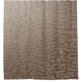 Abstraktes Rippled Sand Taupe Brown Duschvorhang (Vorderseite)