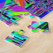 Abstraktes Rock Pile Muster farbenfroh Puzzle (Seite)