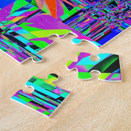 Abstraktes Rock Pile Muster farbenfroh Puzzle (Seite)