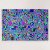 Abstraktes Rock Pile Muster farbenfroh Puzzle (Horizontal)