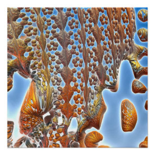 Abstraktes Rock Pool Glossar Poster