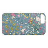 Abstraktes romantisches Muster mit Cartoon Case-Mate iPhone Hülle (Rückseite (Horizontal))