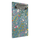 Abstraktes romantisches Muster mit Cartoon Mini Klemmbrett (Schrägansicht)