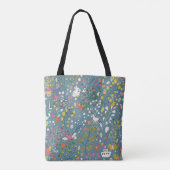 Abstraktes romantisches Muster mit Cartoon Tasche (Rückseite)