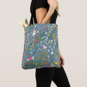 Abstraktes romantisches Muster mit Cartoon Tasche (Von Nahem)