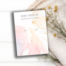 Abstraktes rosa blaues Wasserfarbenfeld - Ohrenbil