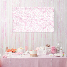 Abstraktes rosa Büroordner-Set Banner