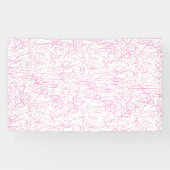 Abstraktes rosa Büroordner-Set Banner (Horizontal)
