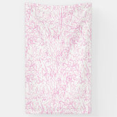 Abstraktes rosa Büroordner-Set Banner (Vertikal)
