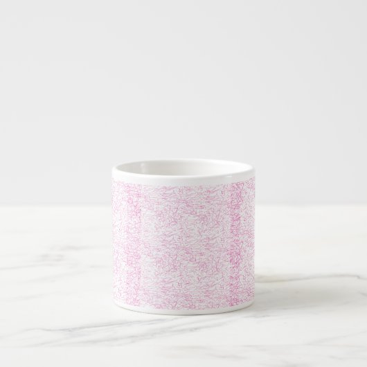 Abstraktes rosa Büroordner-Set Espressotasse (Vorderseite)