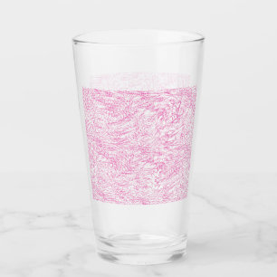 Abstraktes rosa Büroordner-Set Glas