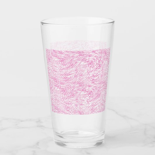 Abstraktes rosa Büroordner-Set Glas (Vorderseite)