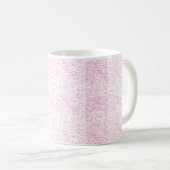 Abstraktes rosa Büroordner-Set Kaffeetasse (VorderseiteRechts)