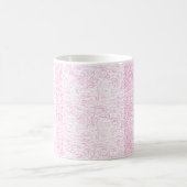 Abstraktes rosa Büroordner-Set Kaffeetasse (Mittel)