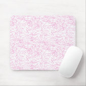 Abstraktes rosa Büroordner-Set Mousepad (Mit Mouse)
