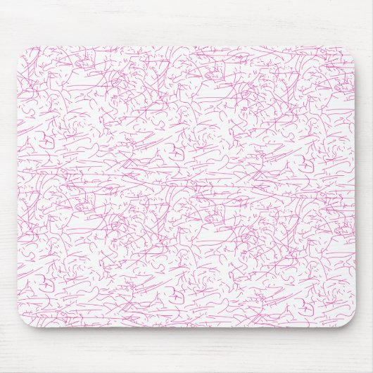 Abstraktes rosa Büroordner-Set Mousepad (Vorne)