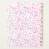 Abstraktes rosa Büroordner-Set Planer (Rückseite)