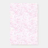 Abstraktes rosa Büroordner-Set Post-it Klebezettel (Vorderseite)