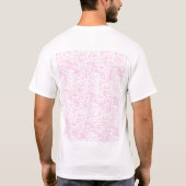 Abstraktes rosa Büroordner-Set T-Shirt (Rückseite)