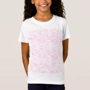 Abstraktes rosa Büroordner-Set T-Shirt