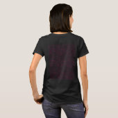 Abstraktes rosa Büroordner-Set T-Shirt (Schwarz voll)