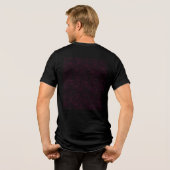 Abstraktes rosa Büroordner-Set Tri-Blend Shirt (Rückseite voll)