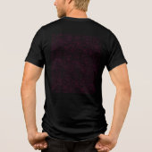 Abstraktes rosa Büroordner-Set Tri-Blend Shirt (Rückseite)