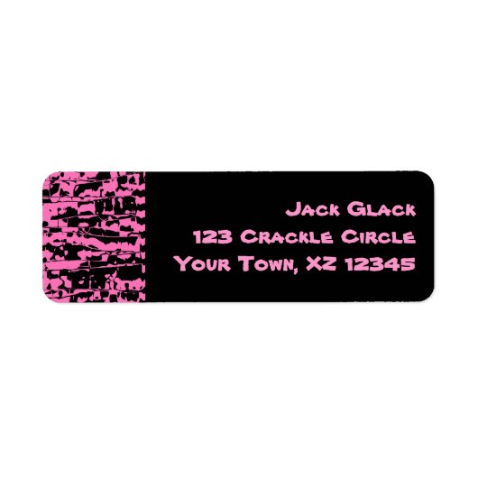 Abstraktes Rosa Crackle (Vorne)