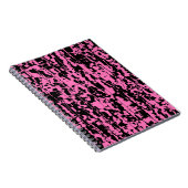Abstraktes Rosa Crackle Notizblock (Rechte Seite)