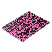 Abstraktes Rosa Crackle Notizblock (Linke Seite)