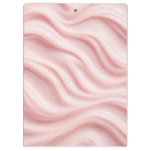 Abstraktes Rosa-Creme-Muster Klemmbrett (Rückseite)