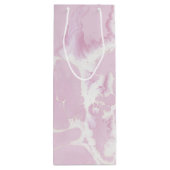 abstraktes rosa Farbmuster Geschenktüte Für Weinflaschen (Rückseite)