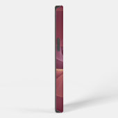 Abstraktes Rosa-Fraktal-Monogramm iPhone Hülle (Rechte Seite)