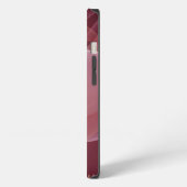 Abstraktes Rosa-Fraktal-Monogramm iPhone Hülle (Linke Seite)