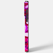 Abstraktes rosa Geodmuster, rosafarbene Agglomerat Case-Mate iPhone Hülle (Rückseite / Links)