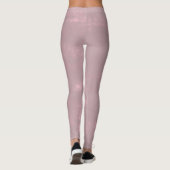 Abstraktes, rosa graues Mallow Leggings (Rückseite)
