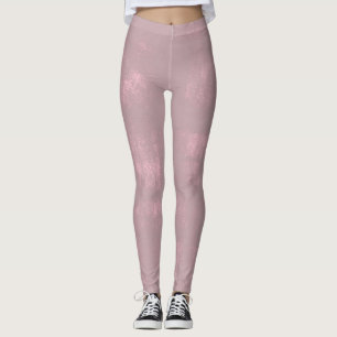 Abstraktes, rosa graues Mallow Leggings