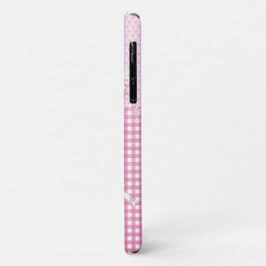 abstraktes rosa Herz und Gänse Case-Mate iPhone Hülle (Hinten/Links)