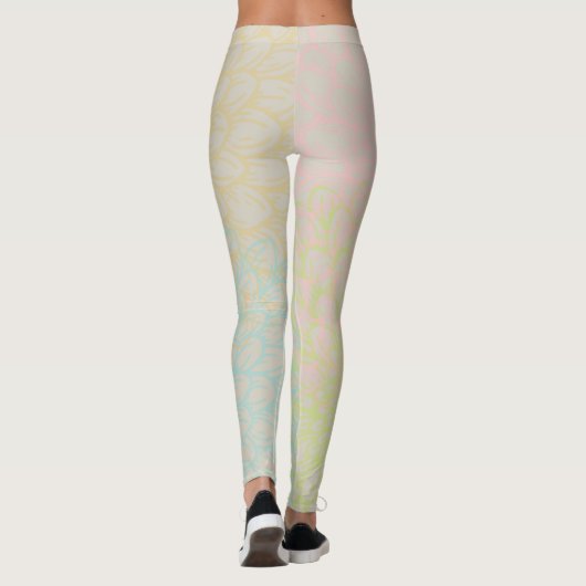 Abstraktes Rosa Leggings (Rückseite)
