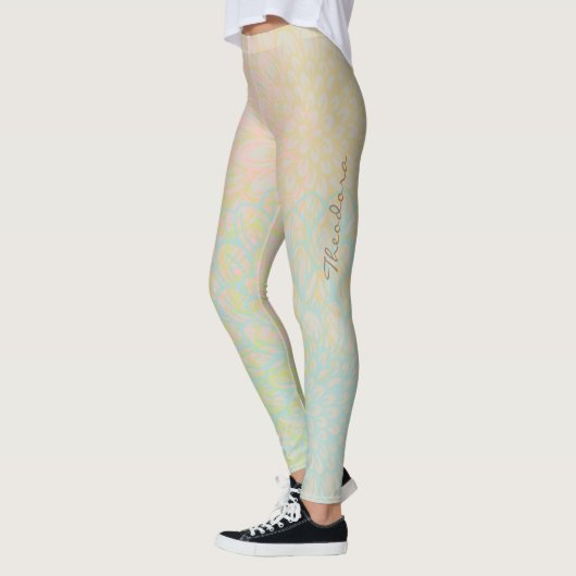 Abstraktes Rosa Leggings (Links)