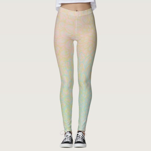 Abstraktes Rosa Leggings (Vorderseite)